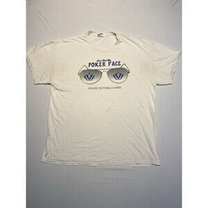 Vintage Grand Victoria Casino Graphic Tshirt White XL